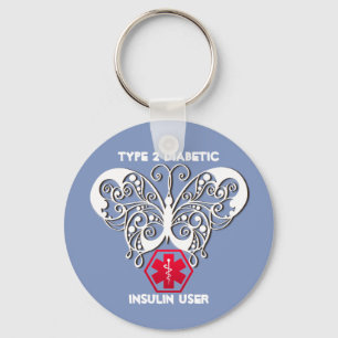 Diabetic Alert Key Ring