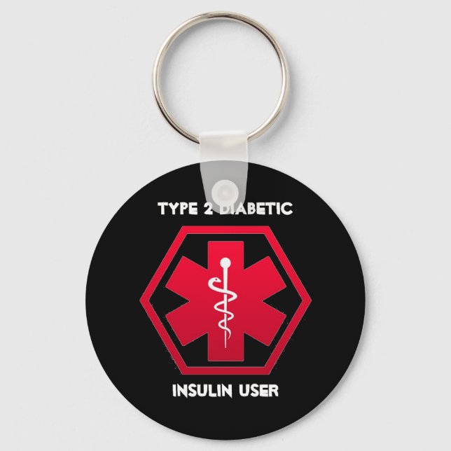 Diabetic Alert Key Ring (Front)
