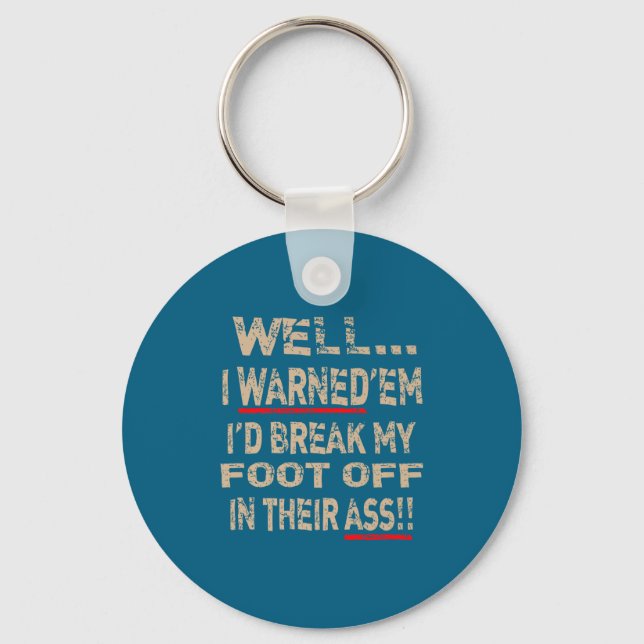 Diabetic Amputee Leg Foot Cool Sense Of Humor Funn Key Ring (Front)