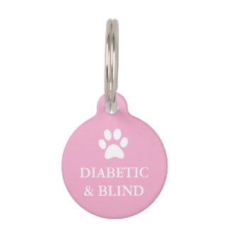 Diabetic & Blind Alert Pet Tag