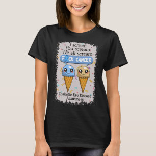 Diabetic Eye Disease Awareness Cute Ice Creams Sa T-Shirt