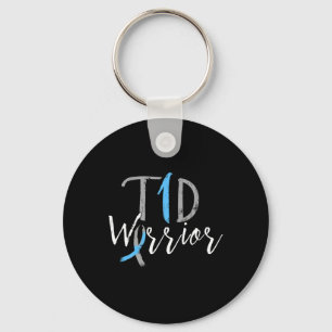 Diabetic Fun Type 1 Diabetes Awareness Key Ring