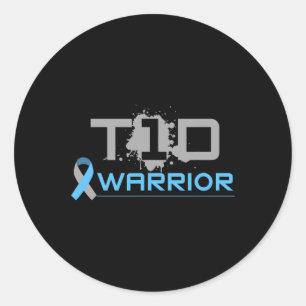 Diabetic - Fun Type 1 Diabetes Awareness T1d Classic Round Sticker