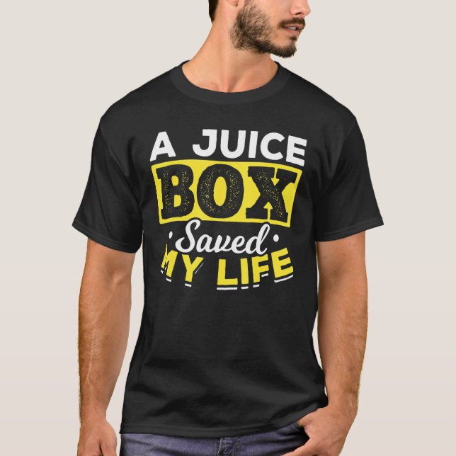 Diabetic Juice Box Diabetes  Diabetes Awareness T-Shirt (Front)