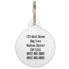 Diabetic medical alert dog tag
