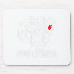 Diabetic Patients Fighter Awareness Diabetes Type Mouse Mat