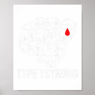 Diabetic Patients Fighter Awareness Diabetes Type  Poster