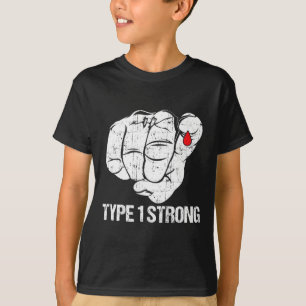 Diabetic Patients Fighter Awareness Diabetes Type T-Shirt