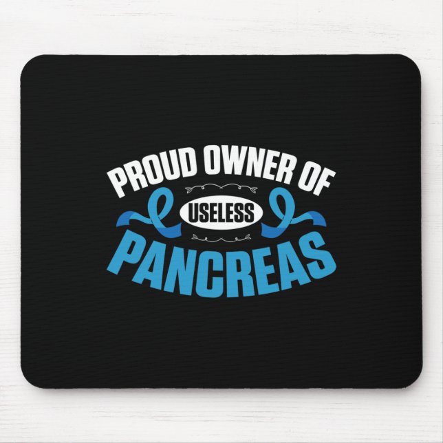 Diabetic Type 1 Diabetes Awareness T1d  Mouse Mat (Front)