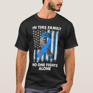 Diabetic Type 1 T1D Diabetes Awareness USA Flag T-Shirt