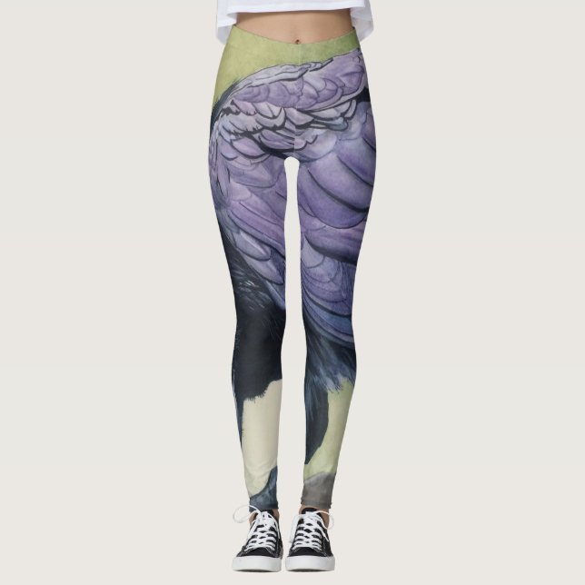 Diable The Raven Women's Leggings Pants Art Piece (Front)