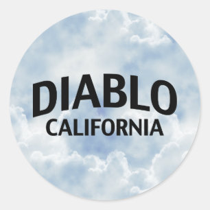 Diablo California Classic Round Sticker