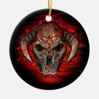 Diablo Ceramic Tree Decoration