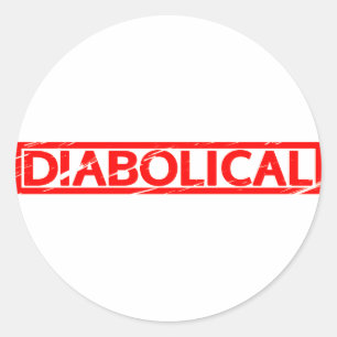 Diabolical Stamp Classic Round Sticker