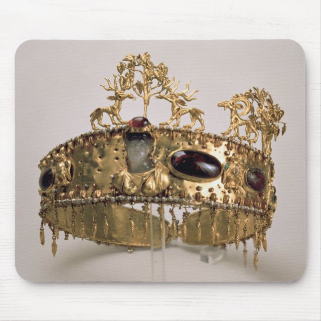 Diadem, found in the burial mound at Khoklach Mouse Mat (Front)