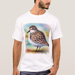 Diademed Sandpiper Plover 290824AREF134 - Watercol T-Shirt