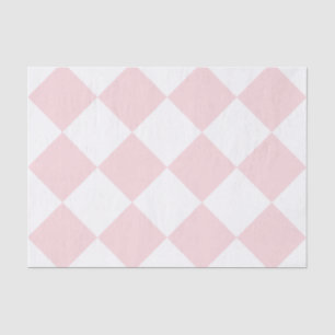 Diag Chequered Large - White and Pale Pink Tissue Paper