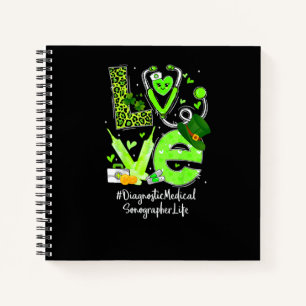 Diagnostic Medical Sonographer Nurse Life Love Hea Notebook
