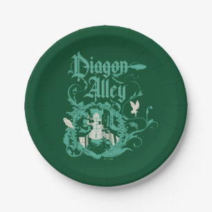 DIAGON ALLEY™ Vintage Graphic Paper Plate