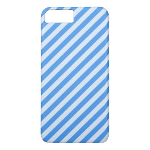 Diagonal Blue Striped iPhone 8 Plus/7 Plus Case