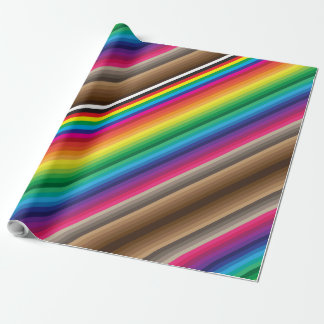 diagonal colour swatches wrapping paper