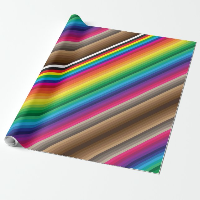 diagonal colour swatches wrapping paper (Unrolled)
