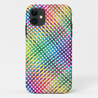 diagonal colour waves iPhone 11 case