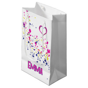 Diagonal Confetti Pink-Yellow-Blue Design Gift Bag