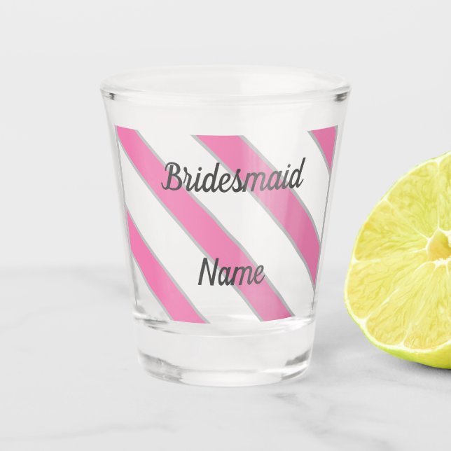 diagonal design Shot glass (Front)