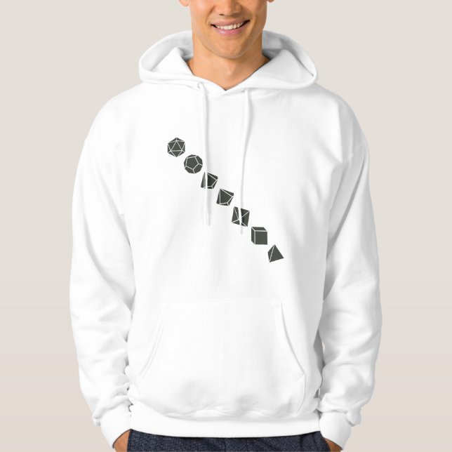 Diagonal Dice (Dark) Hoodie (Front)