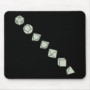 Diagonal Dice (Light) Mouse Mat