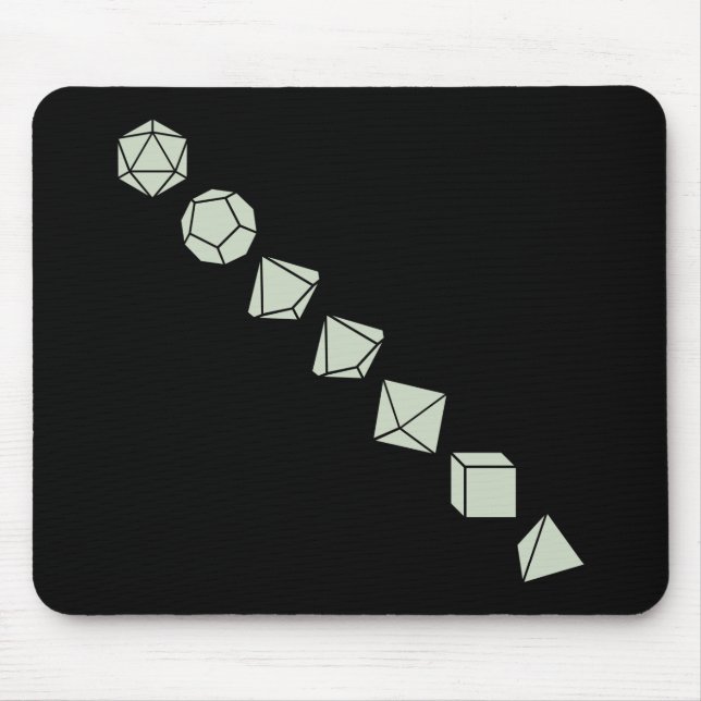 Diagonal Dice (Light) Mouse Mat (Front)