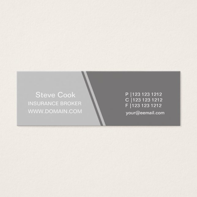 Diagonal Grey Shade Minimal Consultant   Stripe (Front)