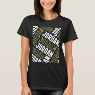 Diagonal Jordan Pattern Camo Pattern Camouflage T-Shirt