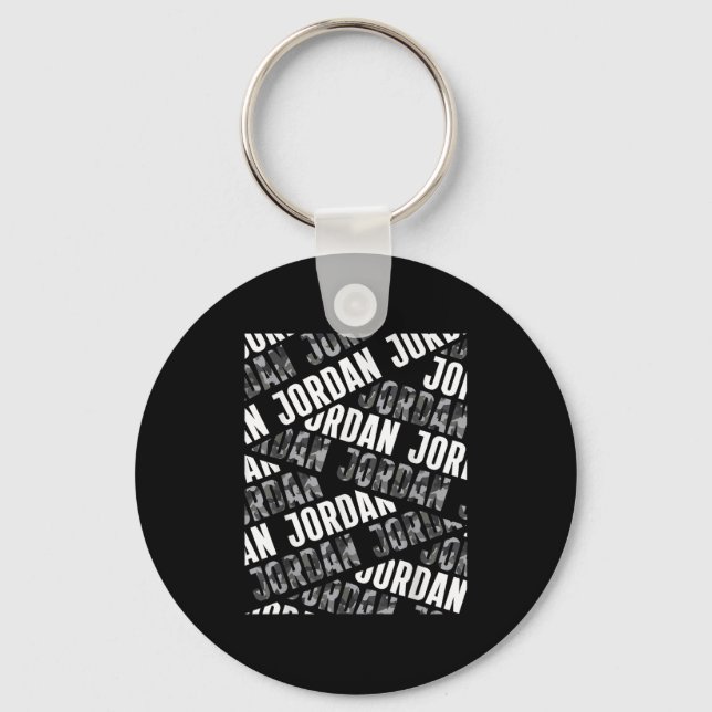 Diagonal Jordan Pattern Camo Pattern G Camouflage  Key Ring (Front)