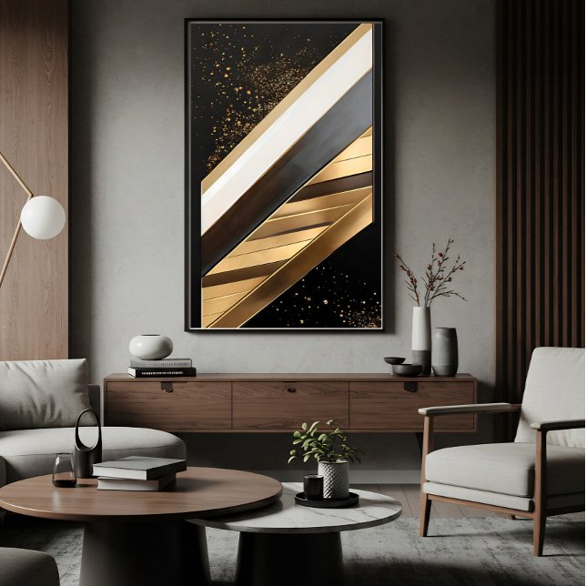 Diagonal Lines of Gold Poster (Creator Uploaded)