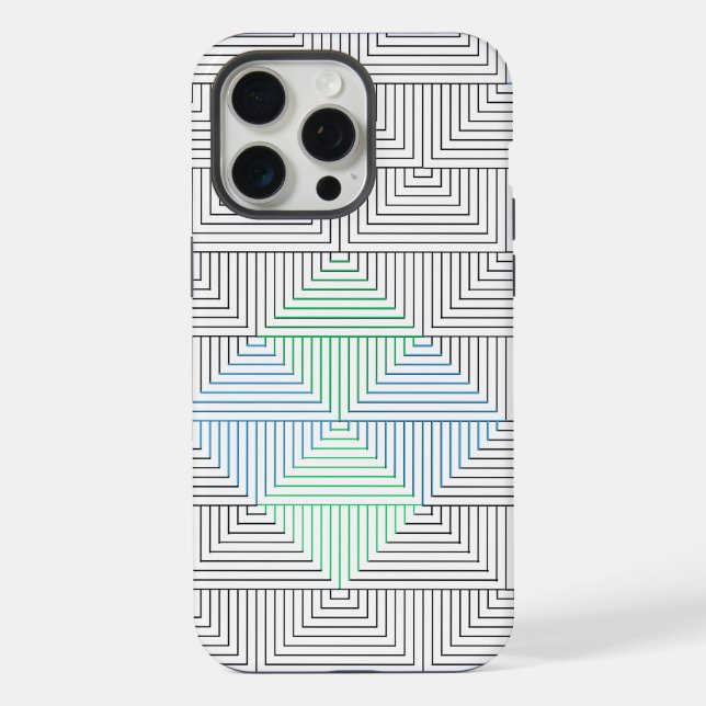 Diagonal lines pattern GB 01.w iPhone Case (Back)