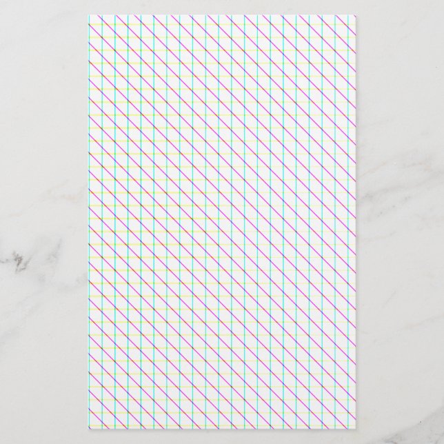 Diagonal Lines Stationery (Front)