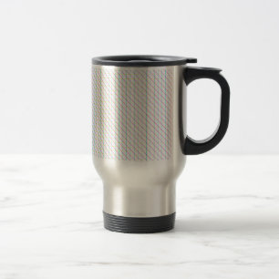 Diagonal Lines Travel Mug