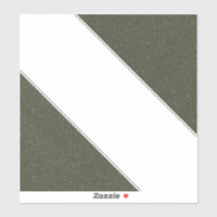 Diagonal Moss Green Vinyl Sticker