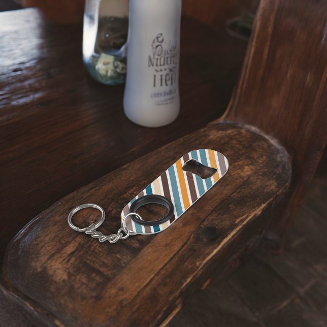 Diagonal Multicolor Stripes (Bottle Openers)