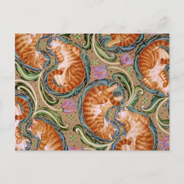 Diagonal Paisley Postcard (Front)