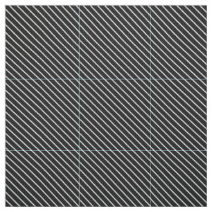 Diagonal pinstripes - black and white fabric