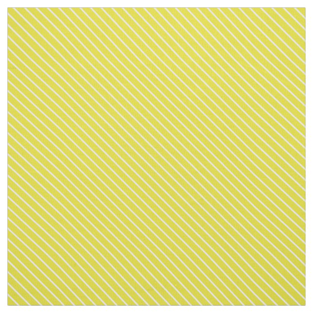 Diagonal pinstripes - mustard yellow and white fabric (Swatch)