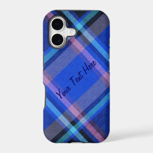 Diagonal Plaid With Text