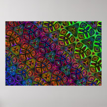 diagonal psychedelic multicolored abstract art