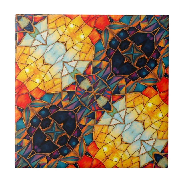 Diagonal Purple  Tile (Front)