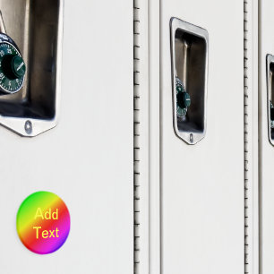 Diagonal Rainbow Gradient Red to Green Magnet