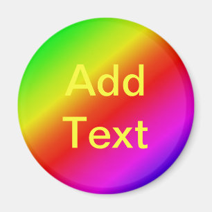 Diagonal Rainbow Gradient Red to Green Magnet