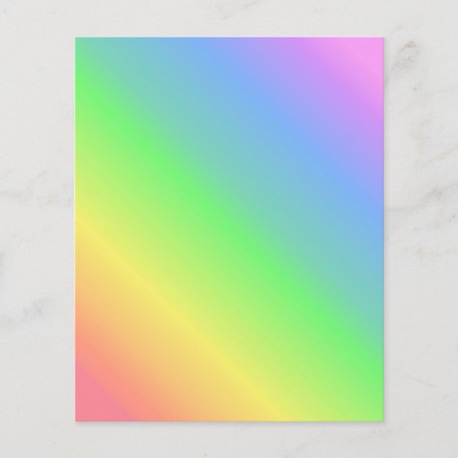Diagonal Rainbow Paper (Front)